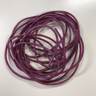Lærtråd vinrød 2 mm
