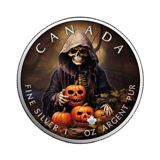 1 oz CML Halloween Skelleton Sølvmynt