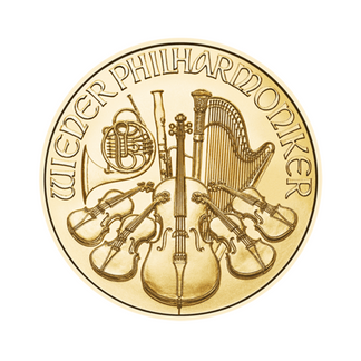 1/4 oz Wiener Philharmoniker Gullmynt 2023