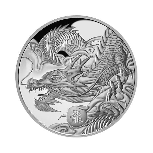 1 oz Year Of The Dragon Proof Sølvmynt 2024 Nettbutikk